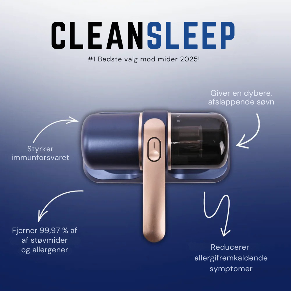 CleanSleep | Husstøvmide fjernet inden for 5 minutter! l Vanero