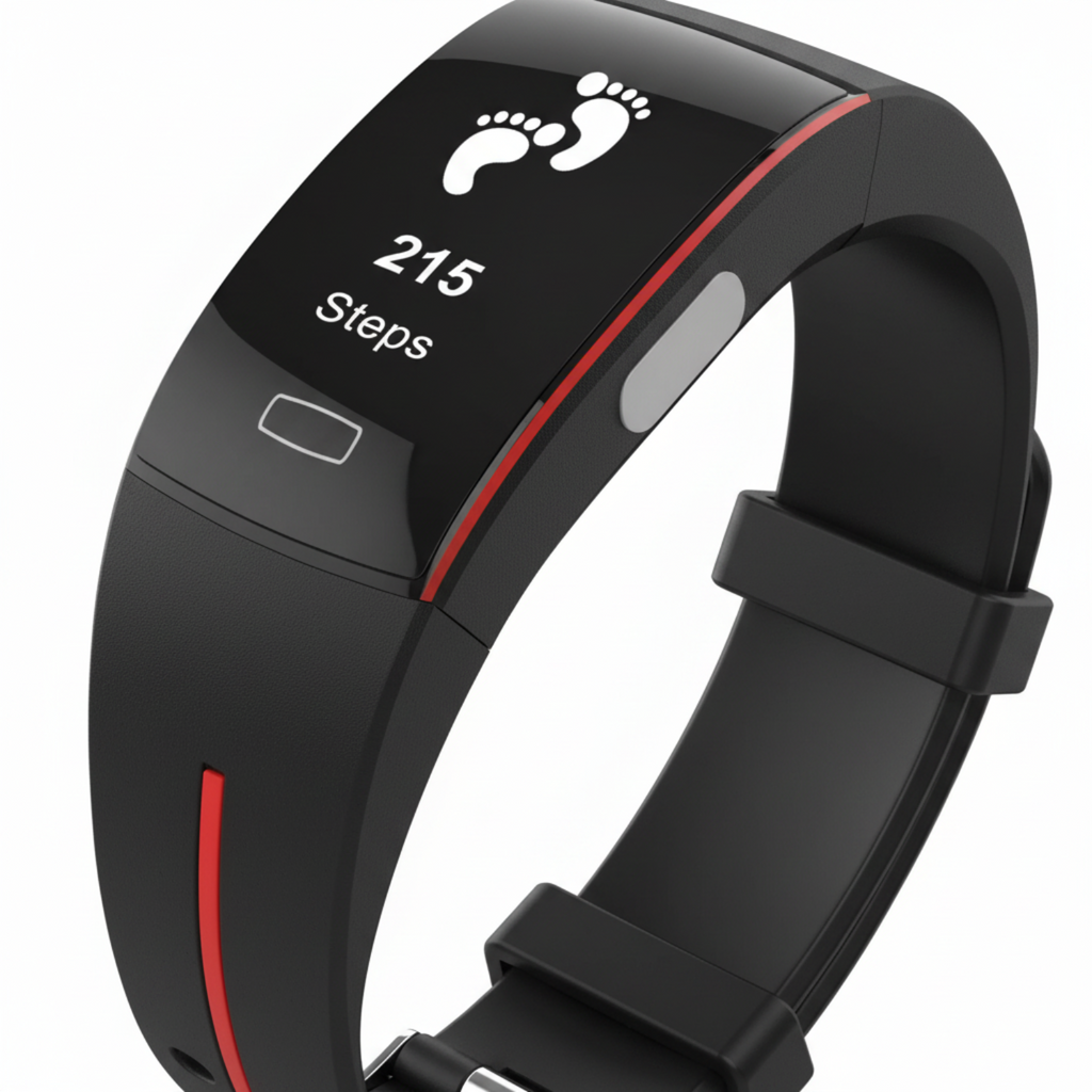 Smart Aktivitetsarmbånd | 0.96-Tommer OLED-Skærm & Bluetooth 4.0 | Aktivitets- Søvn- & Smartphone-Notifikationstracker | Vanero