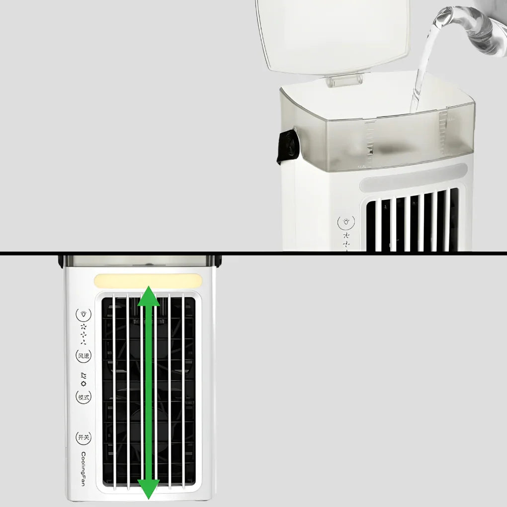 Personlig Ventilator | Bærbar Kompakt Ventilator | Let Luftcirkulation Til Hjem & Kontor | Vanero