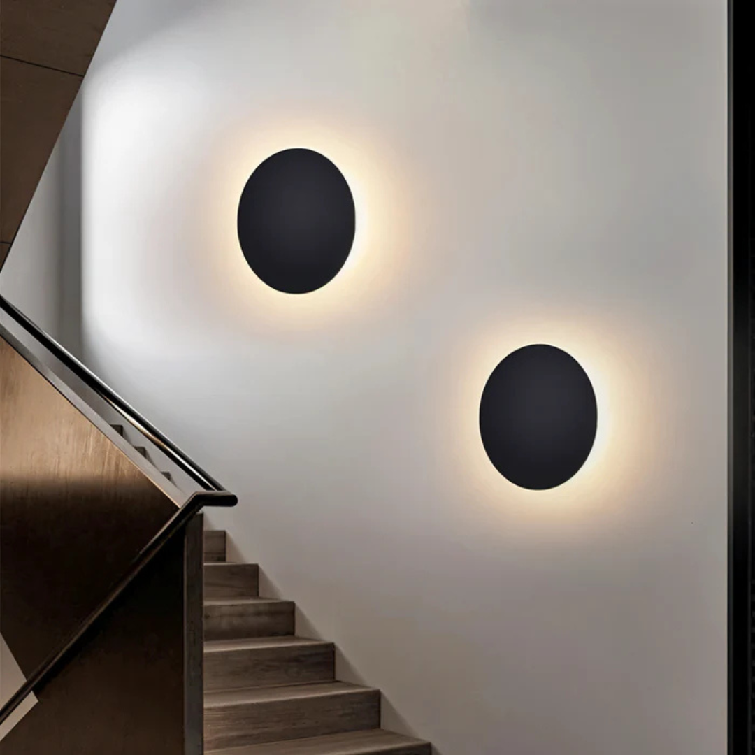 Hadro Hadro | Rund LED Væglampe med Moderne Design til Indendørs Brug | Vane ...
