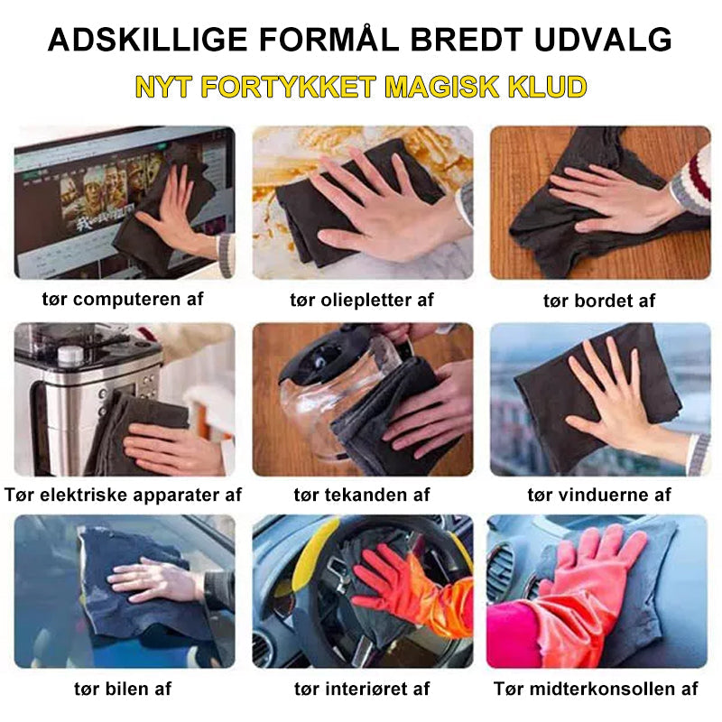 Mikrofiber Rengøringsklud | Absorberende Og Genanvendelig Klud Til Husholdningsrengøring | Vaskbart Design | Vanero