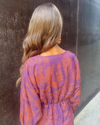 Damekjole Tekstilblanding | Relaxed Fit Maxi Kjole | Langærmet V-Hals Design til Hverdagsbrug & Sociale Anledninger | Vanero