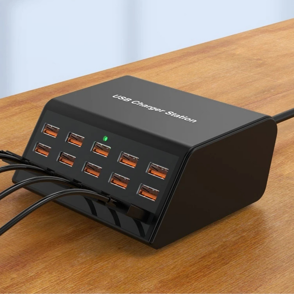 PowerDock | Højhastigheds 12-ports USB-Ladestation | Vanero