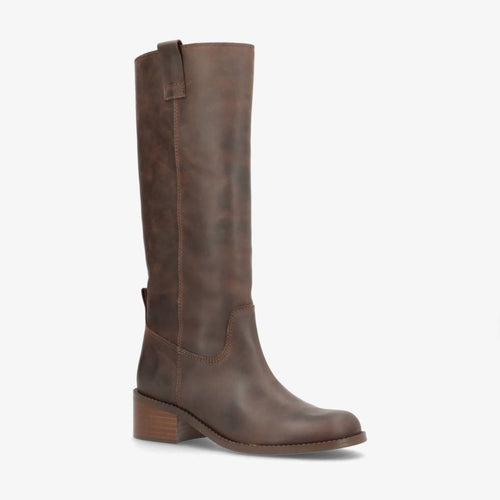 Alma Skindkonstruktion | Regular Fit Lange Læderstøvler | 5 cm Hæl til Hverdagsbrug & Formelle Outfits | Vanero