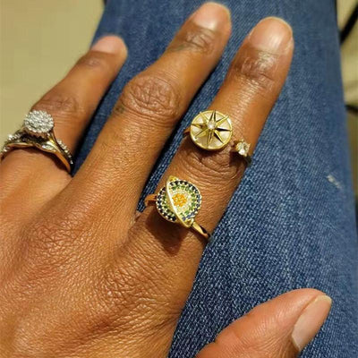 Snurrende Galakse Angst | Lindring Ring| Vanero