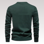 Herretrøje Strikmateriale | Regular Fit Sweater | Ternet Mønster Med Lange Ærmer til Hverdags- & Køligt Vejr Brug | Vanero