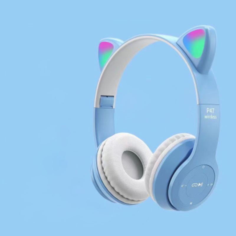 Trådløse LED Katteøre Hovedtelefoner | Bluetooth og Indbygget Mikrofonkontrol | Vanero