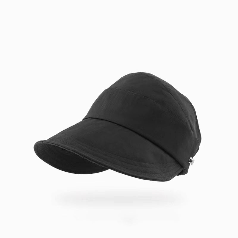 UV Solhat i Polyester & Mesh | Justerbar Pasform Sommerhat | Åben Top Med Bred Skygge til Udendørs Brug | Vanero