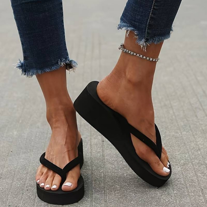 Dame Flip-Flops EVA Materiale | Regular Fit Kilehælssandaler | Slip-On Design til Sommerbrug & Hverdagsbrug | Vanero