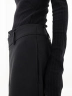 Bukser Bomuld & Polyester | Baggy Pasform Bukser | Brede Ben Med Asymmetrisk Taljedesign til Daglig Brug & Fritid | Vanero