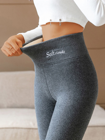 Soft Clouds | Frysende Leggings Dame Fleece Varm | Vanero