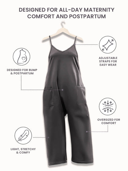 SereniMom l Jumpsuit Overdimensioneret Jumpsuit l Graviditet & Postpartum l Vanero
