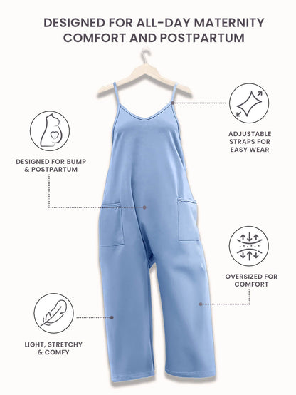 SereniMom l Jumpsuit Overdimensioneret Jumpsuit l Graviditet & Postpartum l Vanero