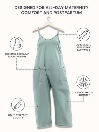SereniMom l Jumpsuit Overdimensioneret Jumpsuit l Graviditet & Postpartum l Vanero