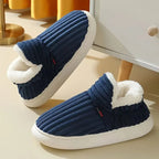 Unisex Fleece Hjemmesko | Bløde Flannel Slip-On Sutsko | Skridsikkert Indendørs Vinterfodtøj | Vanero