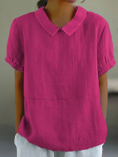 Amalie | Behagelig bluse med krave l Vanero