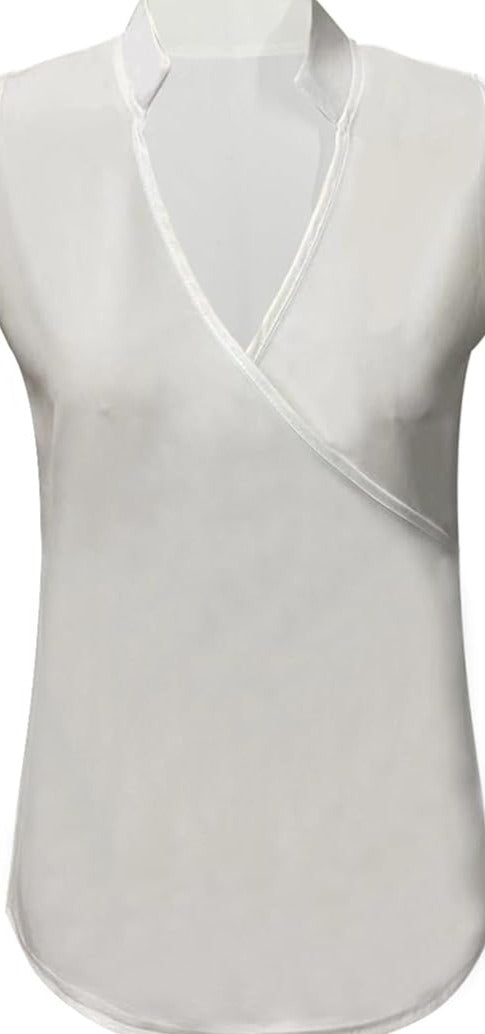 Elegant Chic l Ensfarvet top med stil l Vanero