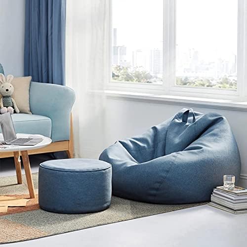 Bean Bag Betræk i Polyester | Siddesækbetræk med | Aftageligt Vaskbart Design | Vanero