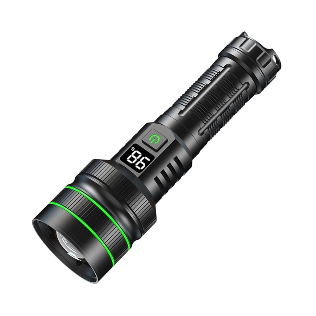 Genopladelig LED Lommelygte Aluminiumskrop | Zoombar Lysstråle Med Flere Lysfunktioner | Camping Vandring Nødbrug & Outdoor | Vanero