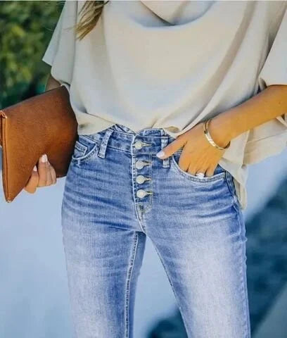 Kerryl | Bootcut-jeans med høj talje l Vanero