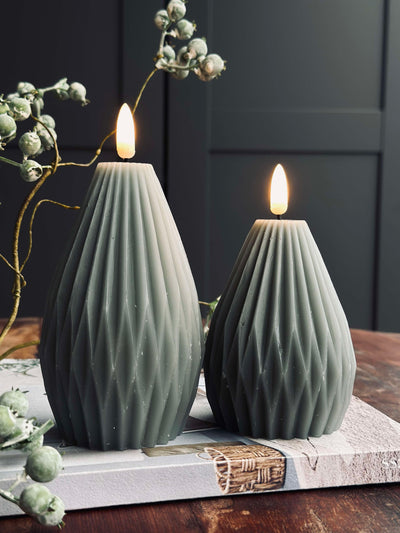 LED Bloklys / Riller | 2 stk Grøn | Vanero