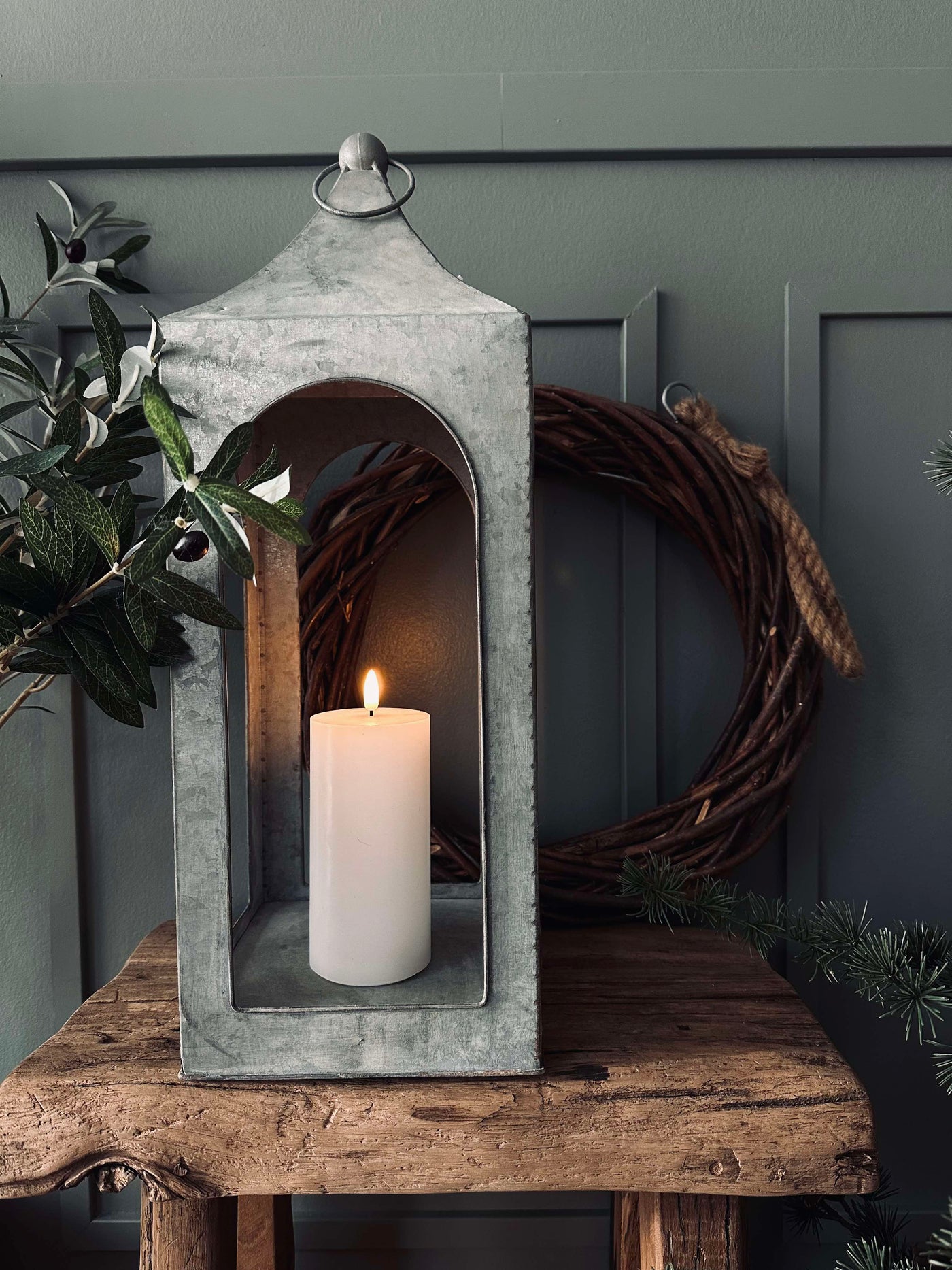 Lanterne i Zink | 54 cm | Vanero