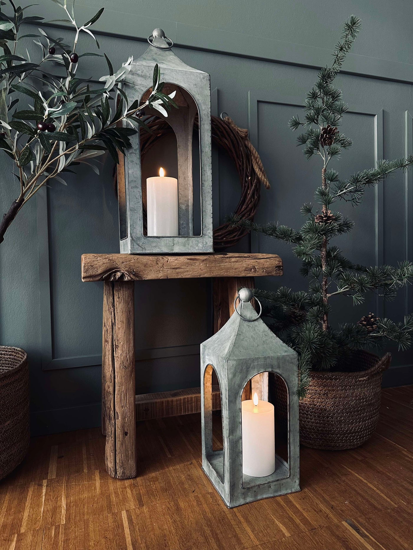 Lanterne i Zink | 54 cm | Vanero