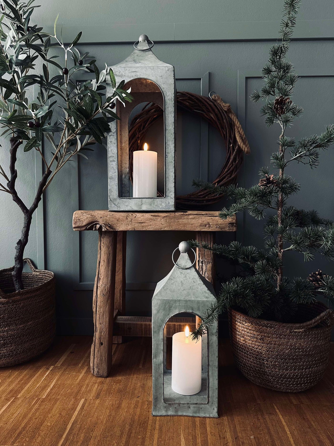 Lanterne i Zink | 54 cm | Vanero