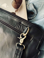 Laptop Sleeve Bøffellæder | Standard Pasform Computertaske | Forlomme Med Lynlås Til Arbejde Rejser & Hverdagsbrug | Vanero