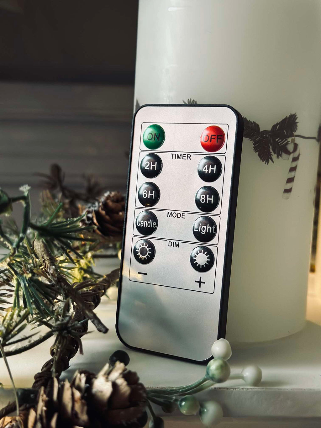 LED Bloklys Sæt Med 3 Lys | Batteridrevet Flammeeffekt Design | Varm Hvid Dekorativ Indendørs Belysning | Vanero
