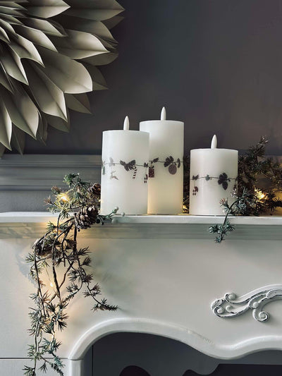 LED Bloklys Jul | Sæt af 3 Stk | Vanero