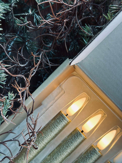 LED Juletræslys Guld | Sæt med 10 Stk | Vanero