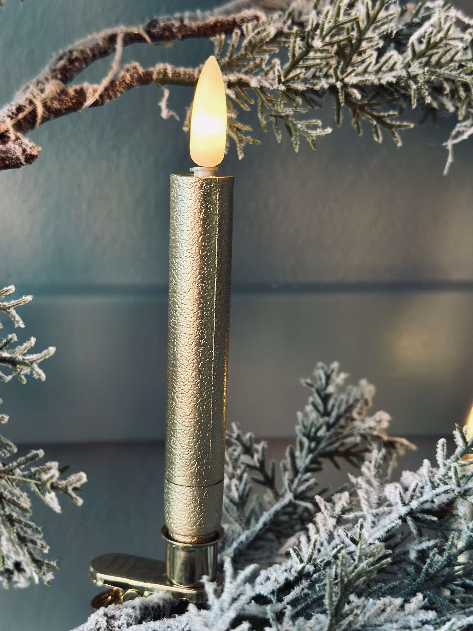 LED Juletræslys | 10 Stk med Fjernbetjening | Timerfunktion  Juledekoration | Vanero