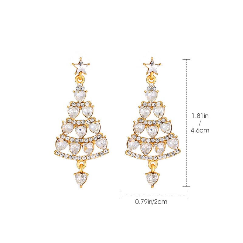 Sparkling Christmas Tree | Earrings | Vanero