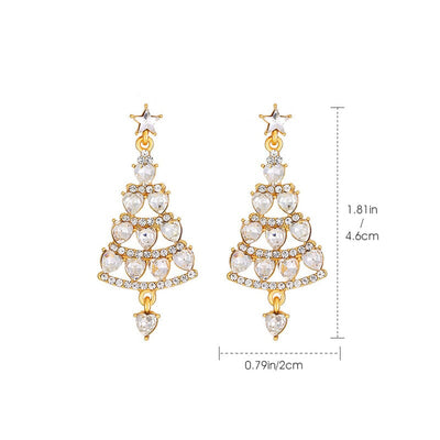 Sparkling Christmas Tree | Earrings | Vanero