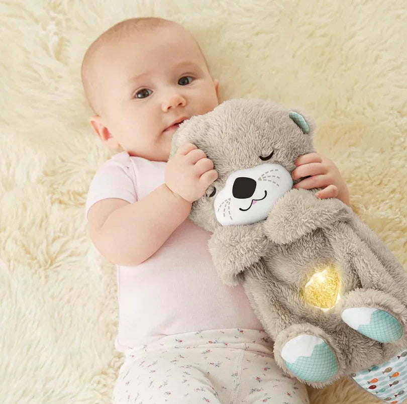 Plys Sovebamse Med LED Natlys | Blødt Batteridrevet Krammedyr Til Børn | Sengetidsbrug | Vanero