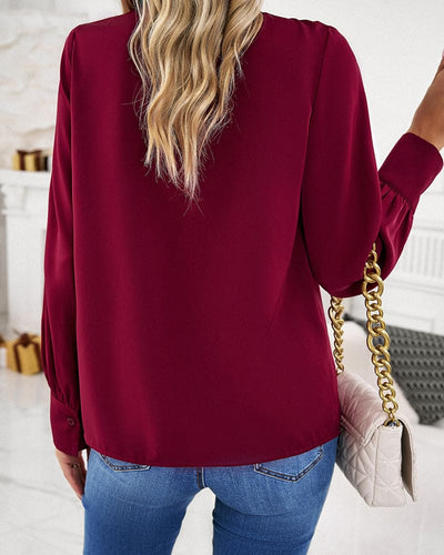 Isabella | Elegant Bluse med Flæser l Vanero