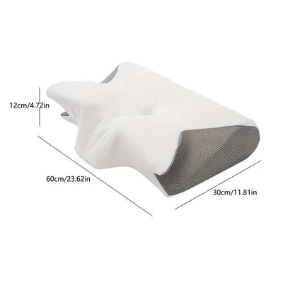 SleepEase Butterfly Memory Skumpude l Ergonomisk Støtte til Side- og Rygsovende l Vanero