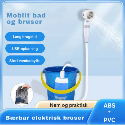CampFlow | Bærbar brusenhed med vandpumpe l Vanero