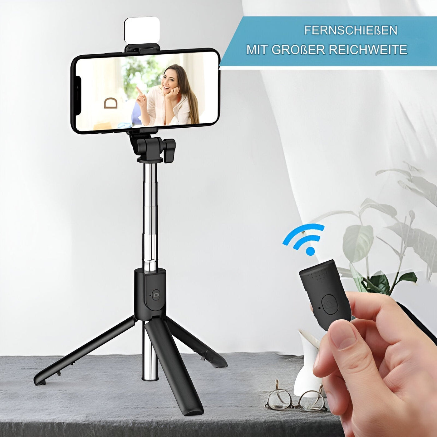 Selfie stick | Perfekt Gimbal-stabilisator til alle smartphones | Vanero