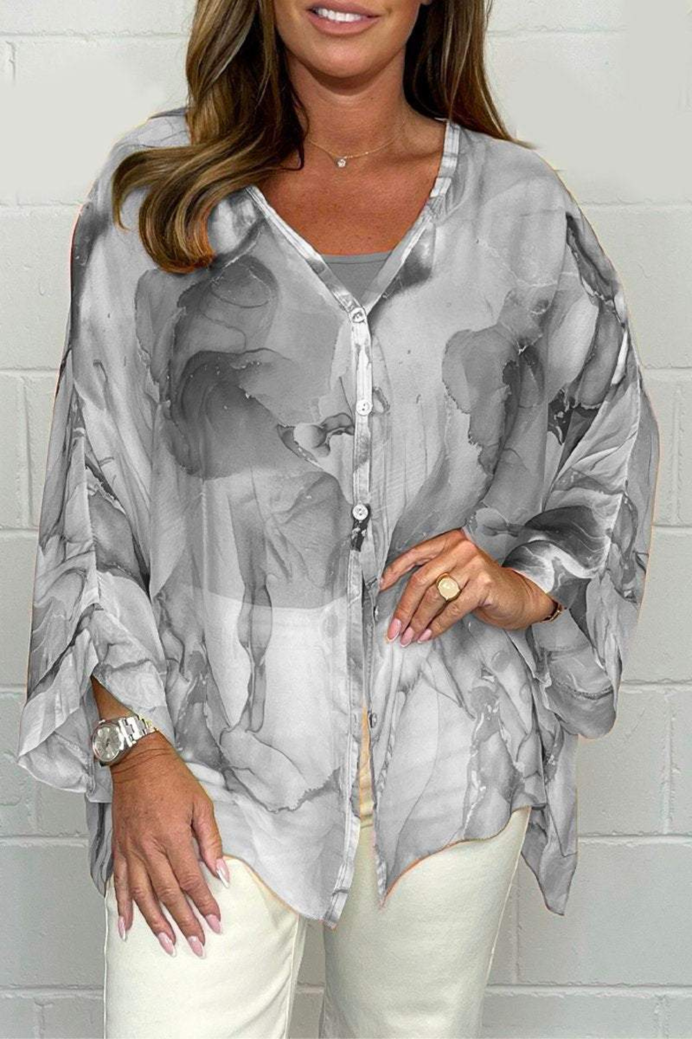 Anya l Etisk chiffonbluse l Vanero