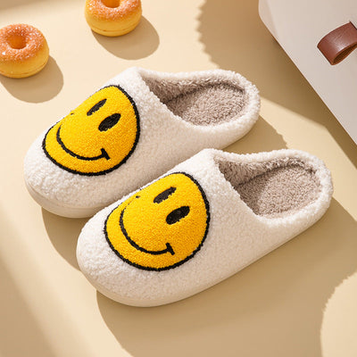 Fuzzy | Smile skridsikre hjemmesko med plysforing l Vanero
