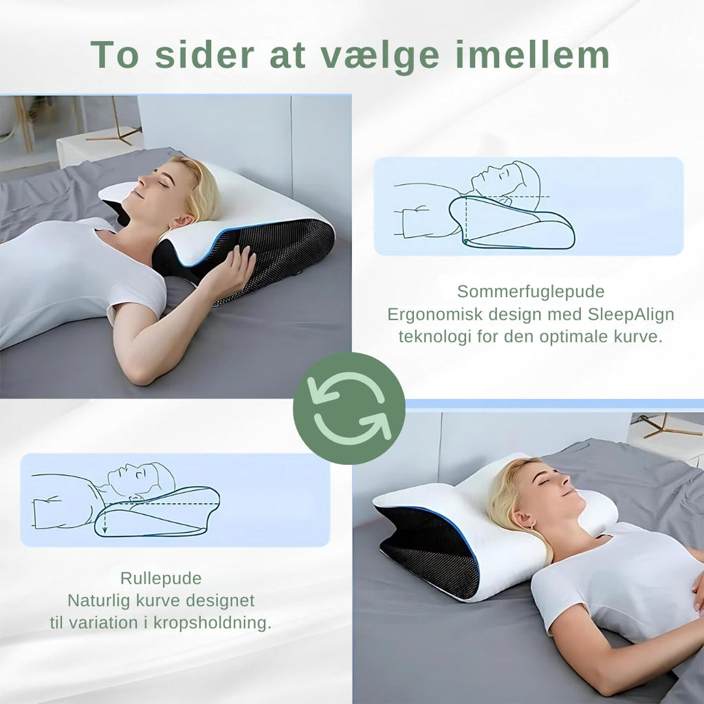 Memory Foam Pude | Sovepude Med Bomuldsblandet Betræk | Til Daglig Søvn & Hvile | Vanero