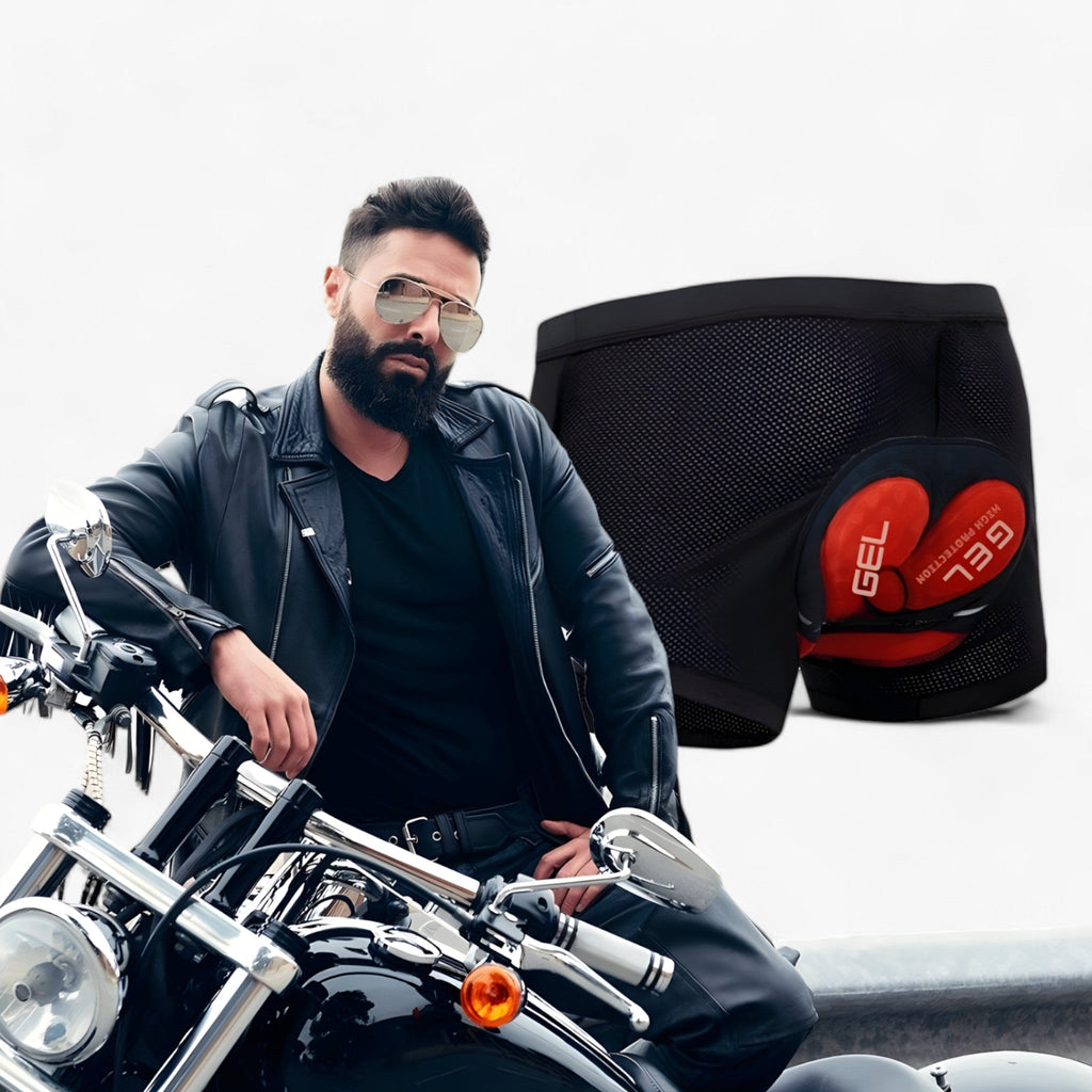 Herre Polstrede Motorcykelshorts | Polyester-Spandex & Gelpolstring | 5D Lagdelte Undershorts Til Motorcykelkørsel | Vanero