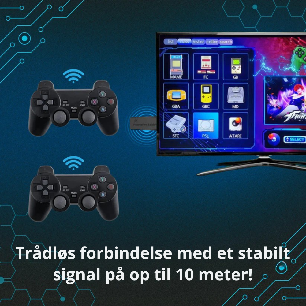 RetroGames Stick | Oplev nostalgi med de bedste 20.000 klassiske spil l Vanero
