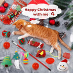 Adventskalender | 24 Kattelegetøjsoverraskelser | Jule Nedtælling til Katte Sæsonaktivitet | Vanero