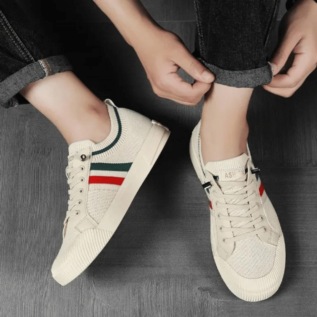 Jon | Stilfulde Stribede Sneakers l Vanero
