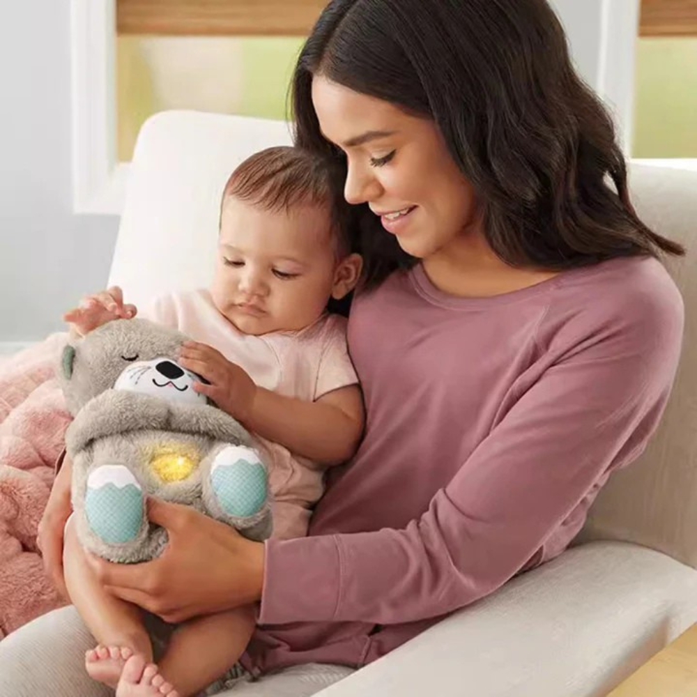 Plys Sovebamse Med LED Natlys | Blødt Batteridrevet Krammedyr Til Børn | Sengetidsbrug | Vanero
