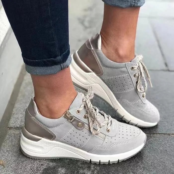 StepEase | Komfortable Dame Sneakers – Smertefri Gang – Sort | Vanero