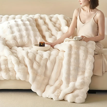 Luna Fleece l Luksus tæppe af imiteret pels l Vanero